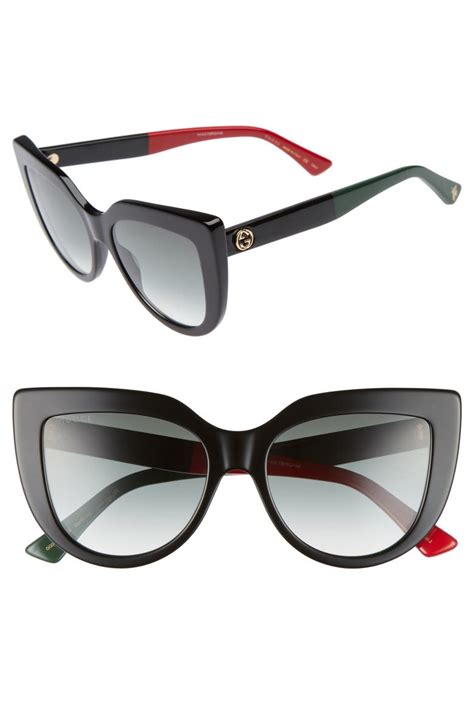 gucci cateye eye glasses|gucci 53mm cat eye sunglasses.